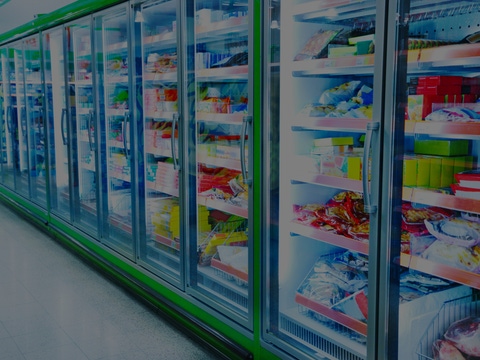 Various products in a supermarket Various products in a supermarket